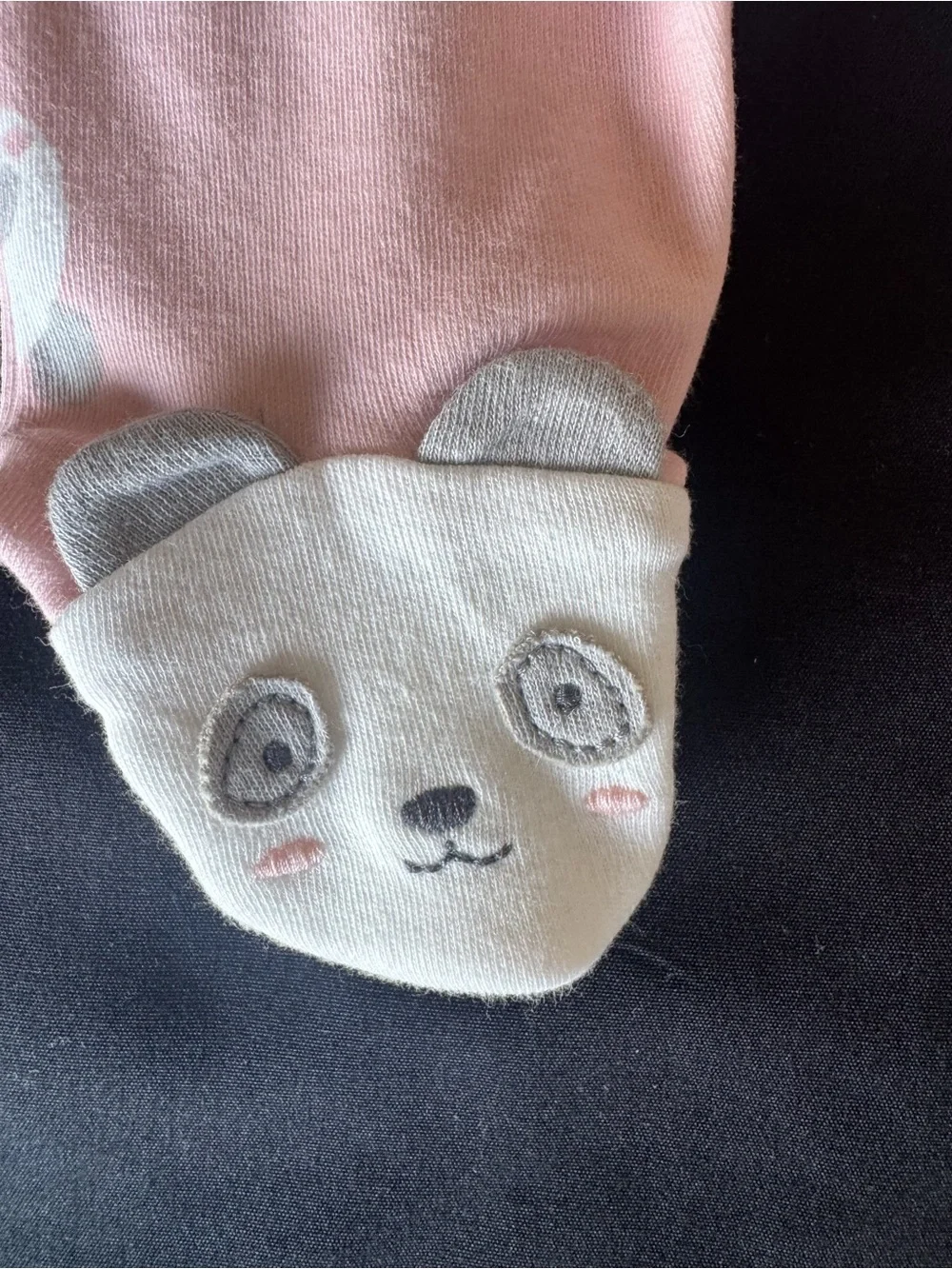NWT Just One You Carter's Baby Girl Newborn Pink Panda 2-Way Zip Footed Sleeper